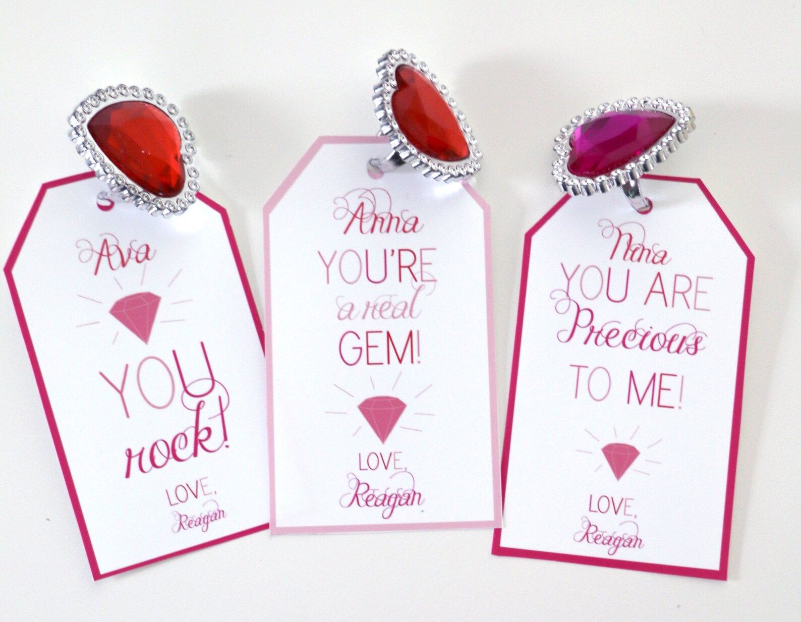 EDITABLE PRINTABLE Ring Valentines PDF You Rock Valentine | Etsy | Etsy (US)