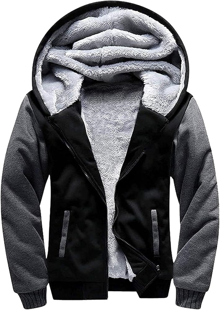 GEEK LIGHTING Boys Sherpa Lined Hoodie Kids Fleece Sweatshirt Full Zip Hooded Jacket | Amazon (US)