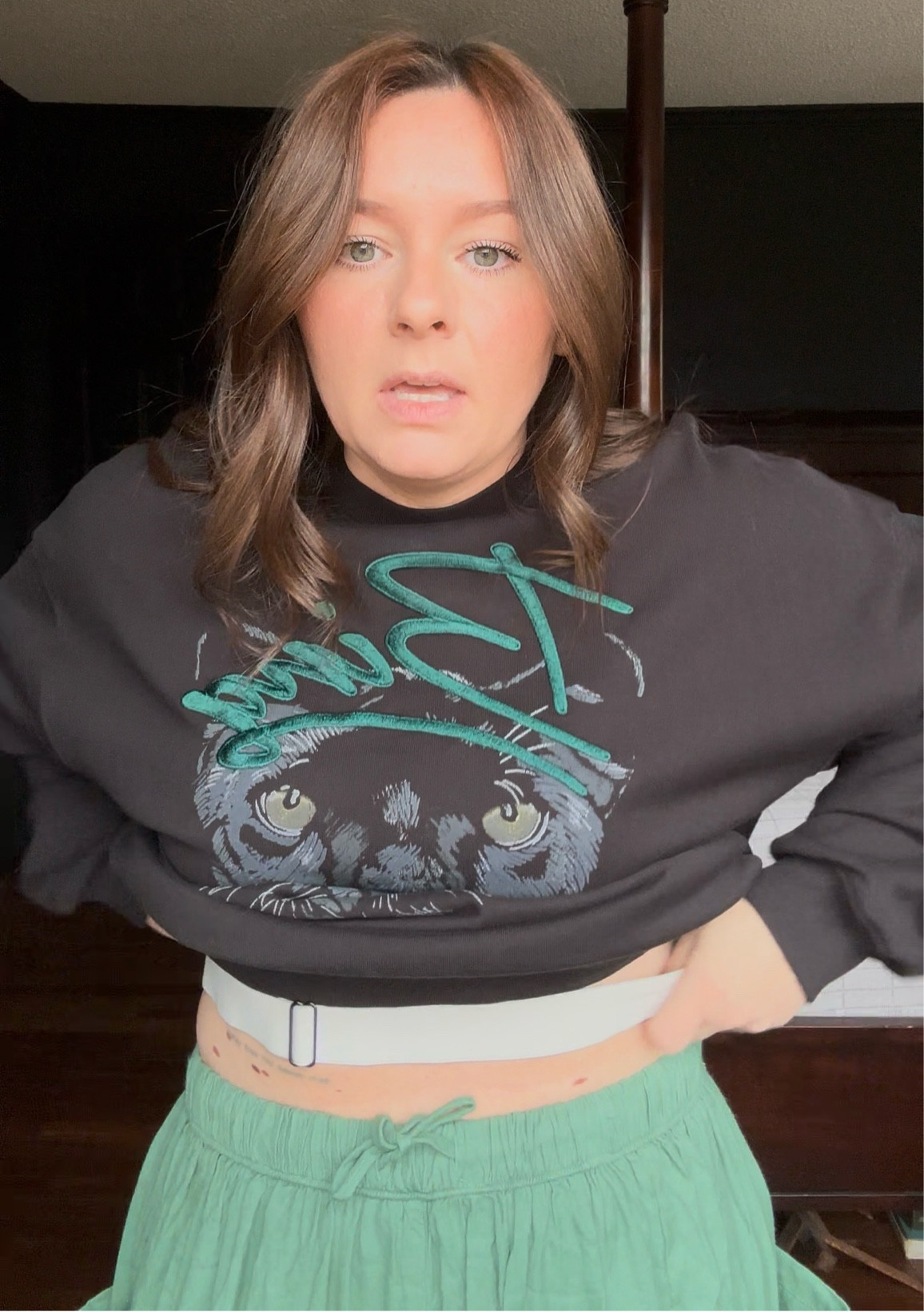 Adjustable belts I use for tucking all my tops/hoodies/sweaters! These come in a 4 pack, are completely adjustable, are super stretchy, and come in multiple colors! I prefer this to the “sports bra over your dress” trick because it’s just too constricting. These don’t put any extra fabric up top and can sit anywhere you need them to for the perfect look 🫶🏻

#LTKStyleTip #LTKFindsUnder50