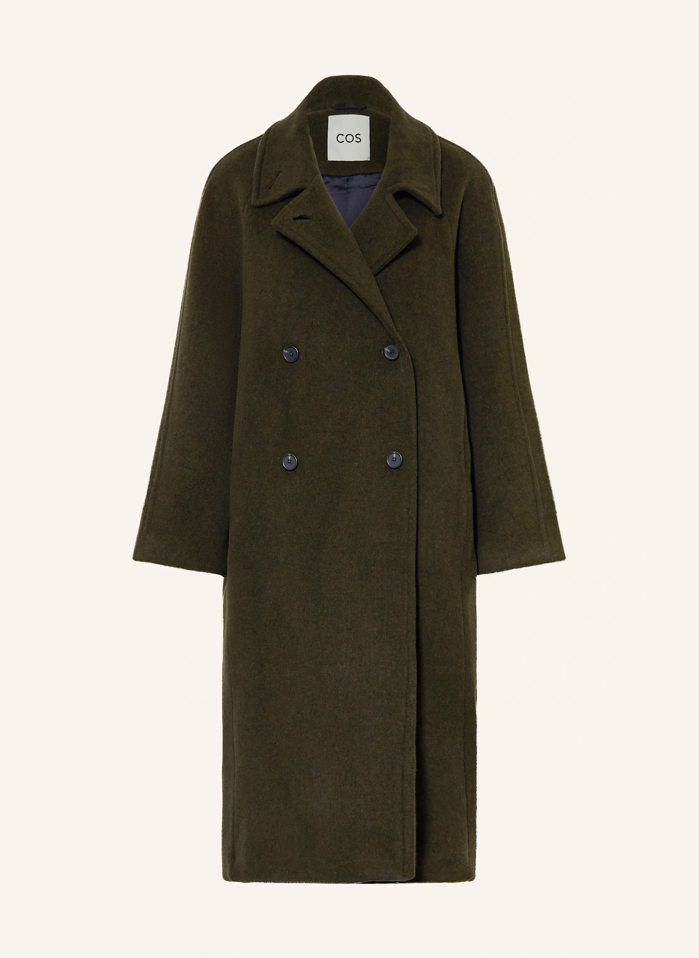 COS Wollmantel in dunkelgrün | Breuninger (DACH)