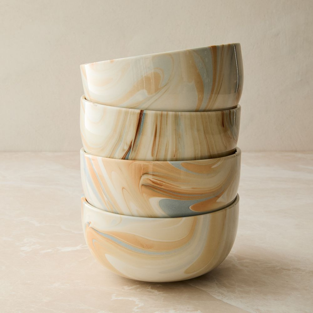 Marble Swirl Cereal Bowls Sets | West Elm (US)