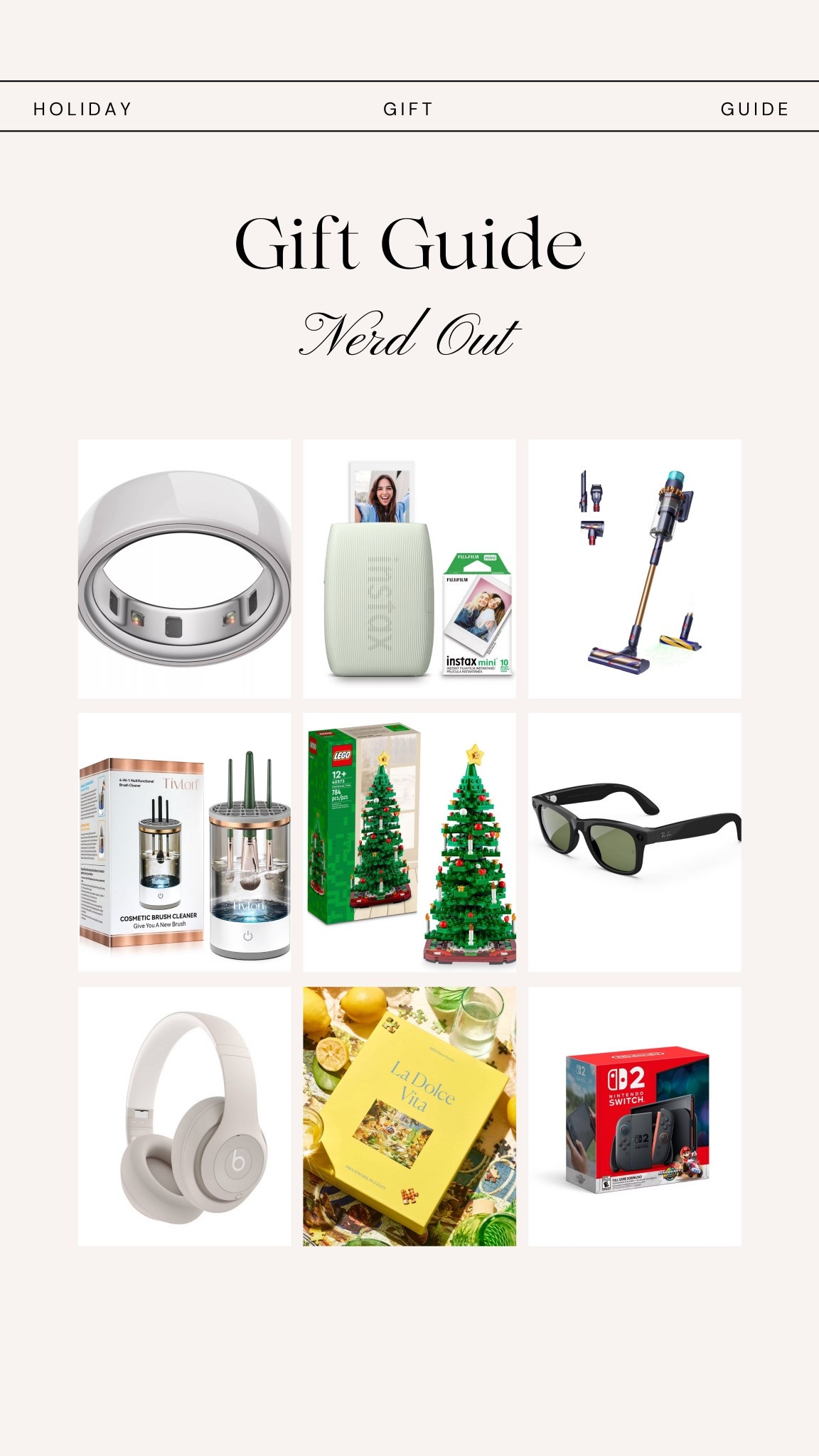 NERD OUT • GIFT GUIDE

for the ones who find joy in gadgets, games, and deep-dive rabbit holes.

#LTKHoliday #LTKCyberWeek #LTKGiftGuide