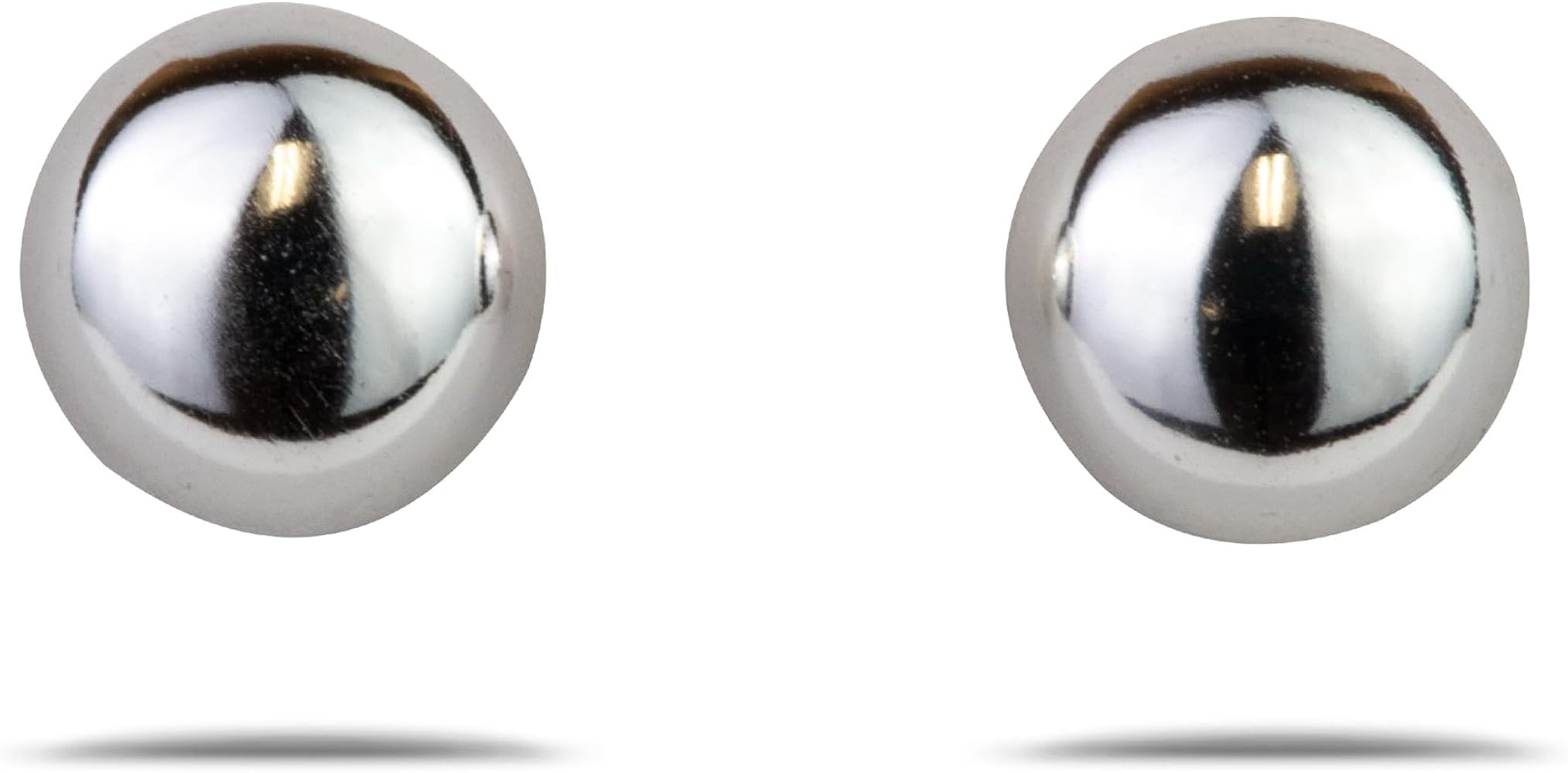 LaTisoro Sterling Silver Round Ball Stud Earrings in 8mm – 100% Hypoallergenic Jewelry | Amazon (US)