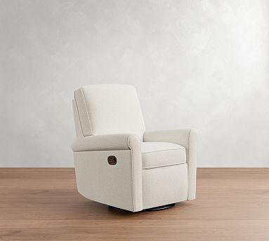 PB Comfort Roll Arm Manual & Power Swivel Recliner | Pottery Barn (US)