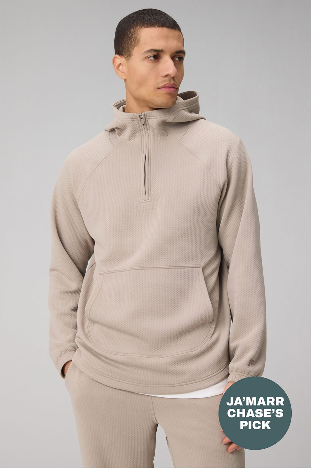 The GridTech Quarter Zip Hoodie | Fabletics