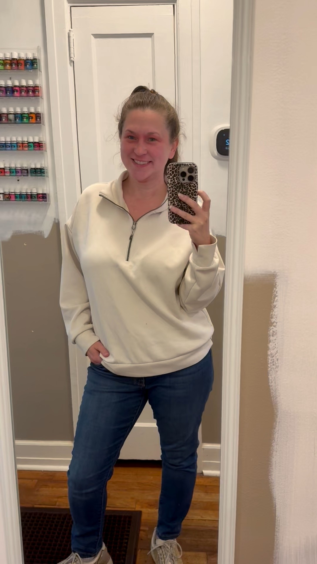 Outfit of the day for Day 2! I know there is no way I’m going to keep this up all year, but let’s stay strong 🤪

I’ve had these Crown & Ivy jeans for a few months now. They’ve gone through toddler and baby life and have been washed and dried and they’ve held up well! Great pair of jeans if you’re in the market. 

#ootd #ootd2

#LTKFindsUnder50 #LTKOver40 #LTKActive