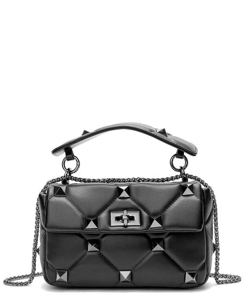 Tiffany & Fred Studded Sheepskin Leather Shoulder Bag | Shop Simon