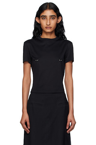 Black Pierced Baby T-shirt | SSENSE