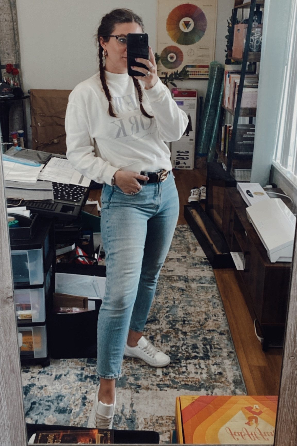 OOTD featuring a cropped crew sweatshirt and comfy denim 

#LTKFind #LTKstyletip #LTKSeasonal