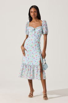 Lace Trim Bustier Midi Dress | ASTR The Label (US)