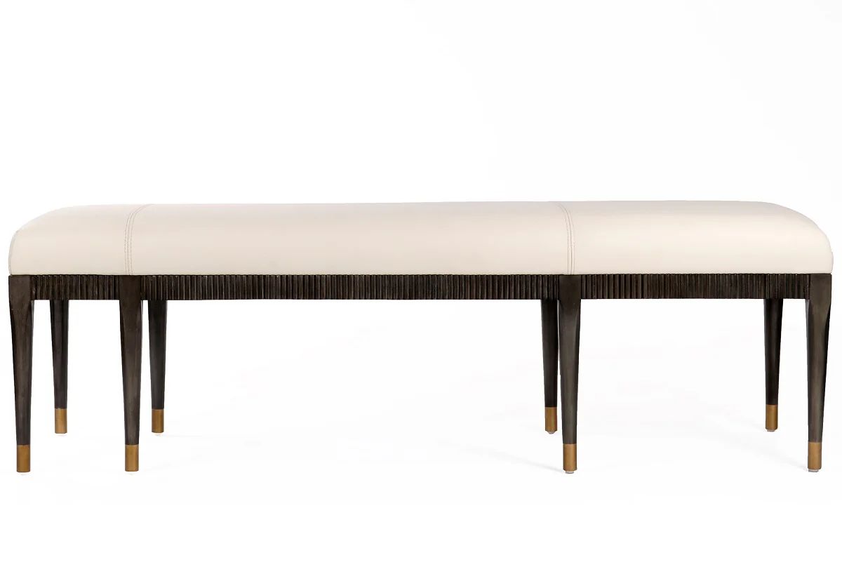 NINA LEATHER BENCH | Alice Lane Home Collection