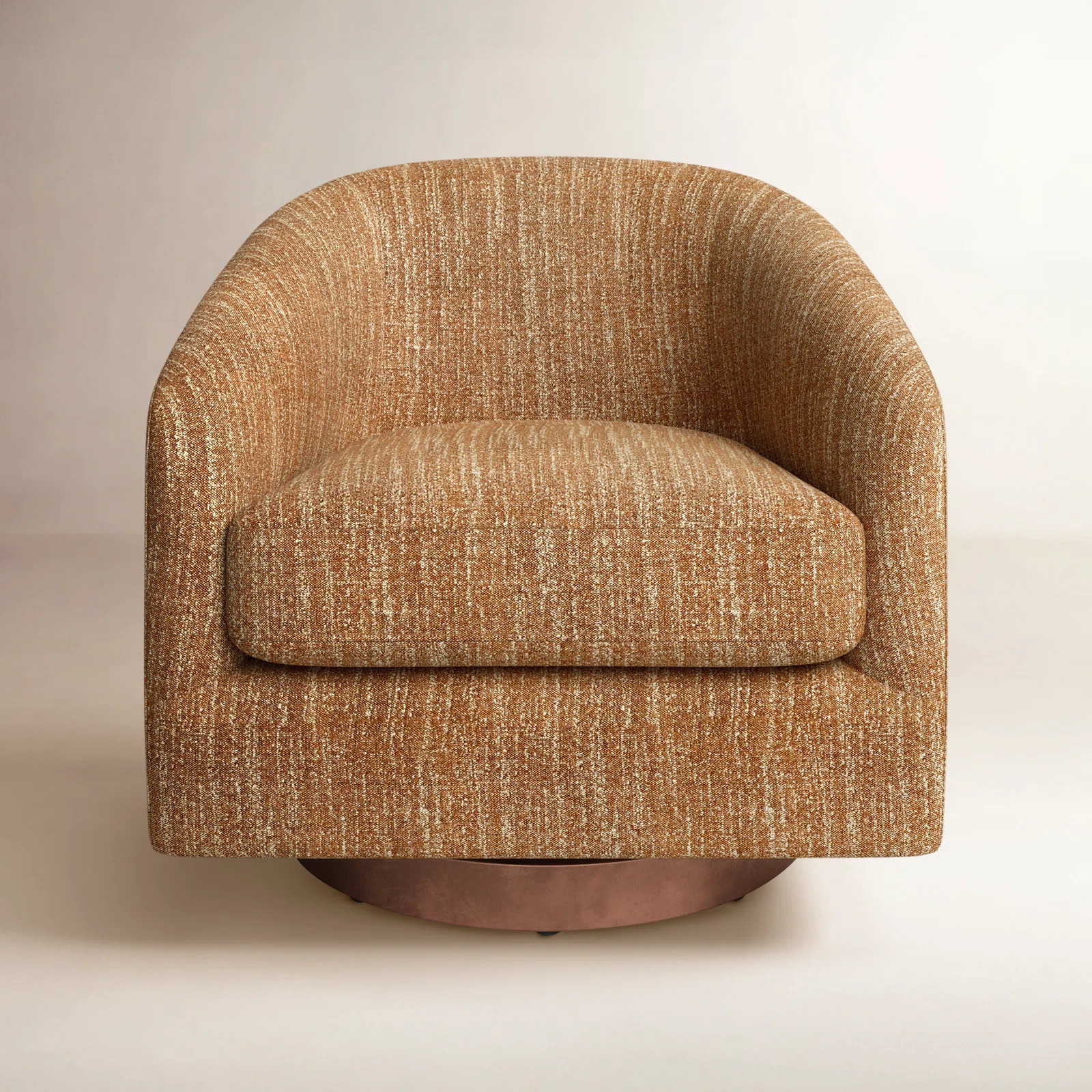 Bennett Upholstered Swivel Barrel Chair | AllModern