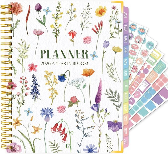 GuassLee 2026 Planner, Weekly and Monthly Planner from January 2026-December 2026, 6.1"x8.4" Aest... | Amazon (US)