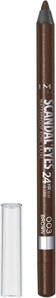 Rimmel London Scandaleyes Waterproof Kohl Kajal Eyeliner Pencil, Intense Color, Long-Wearing, Smu... | Amazon (US)