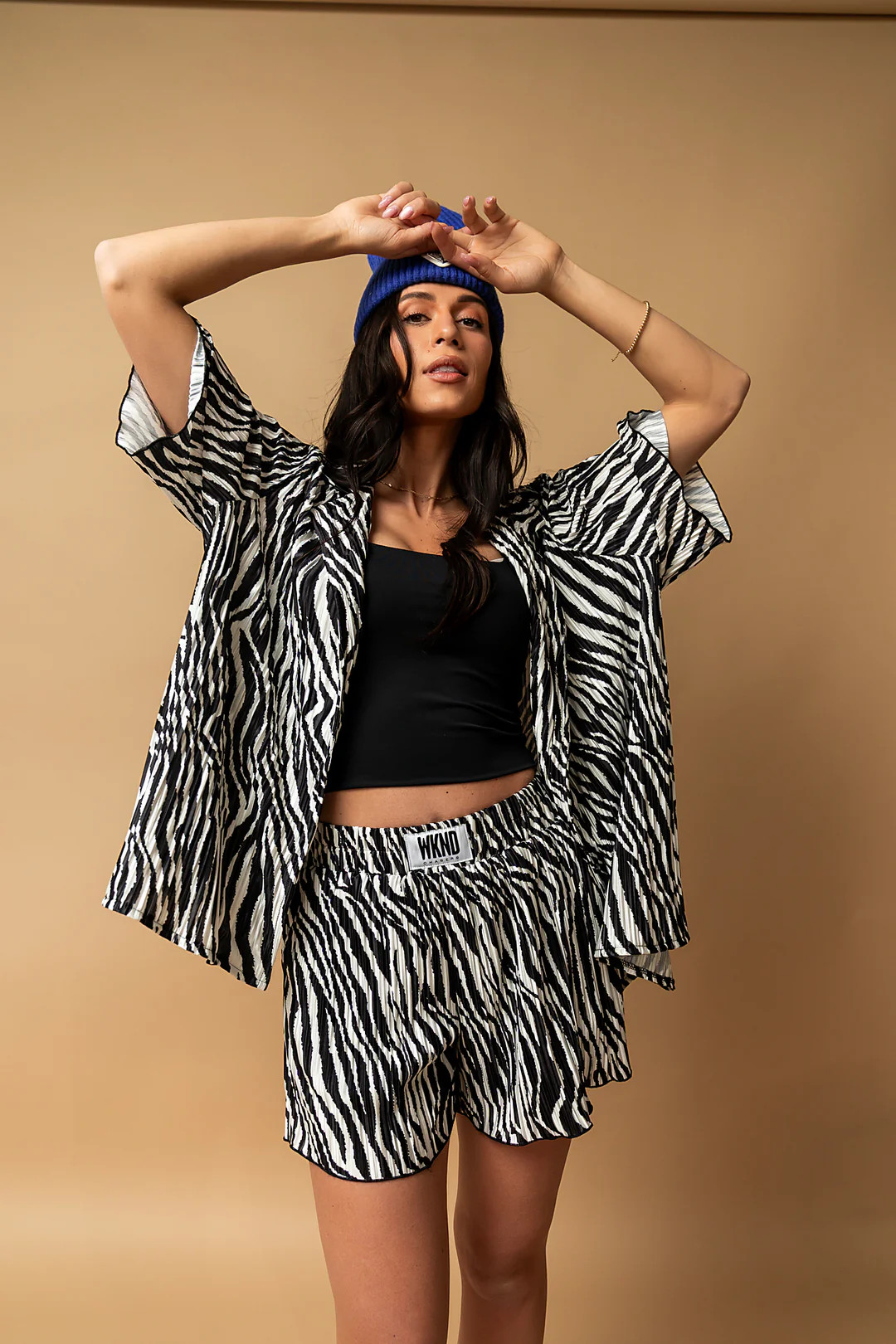 Keep On Moving Zebra Plisse Set | WKNDchasers