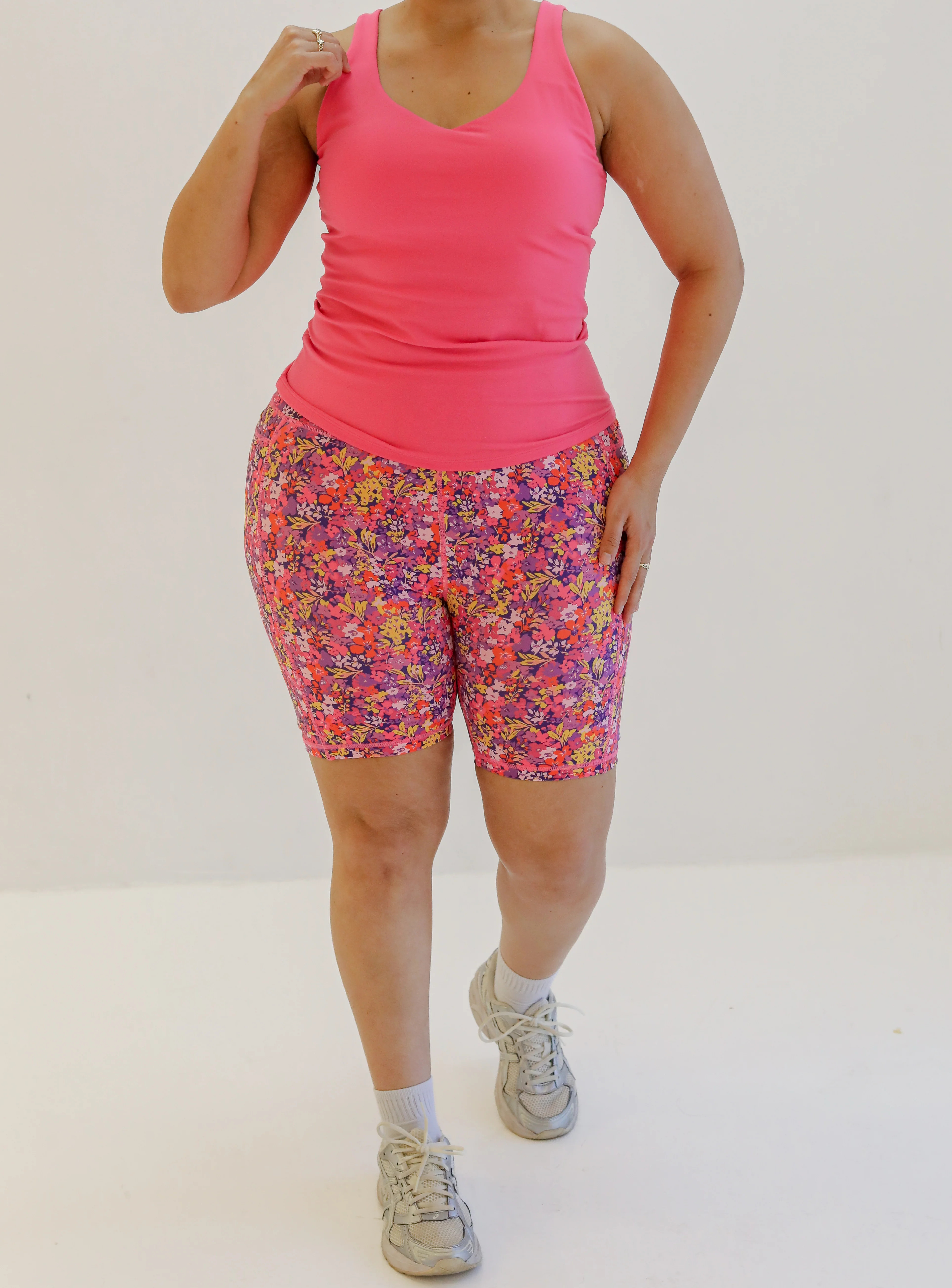 Skin Shakti Tank II (Long) - Dragonfruit | Senita Athletics