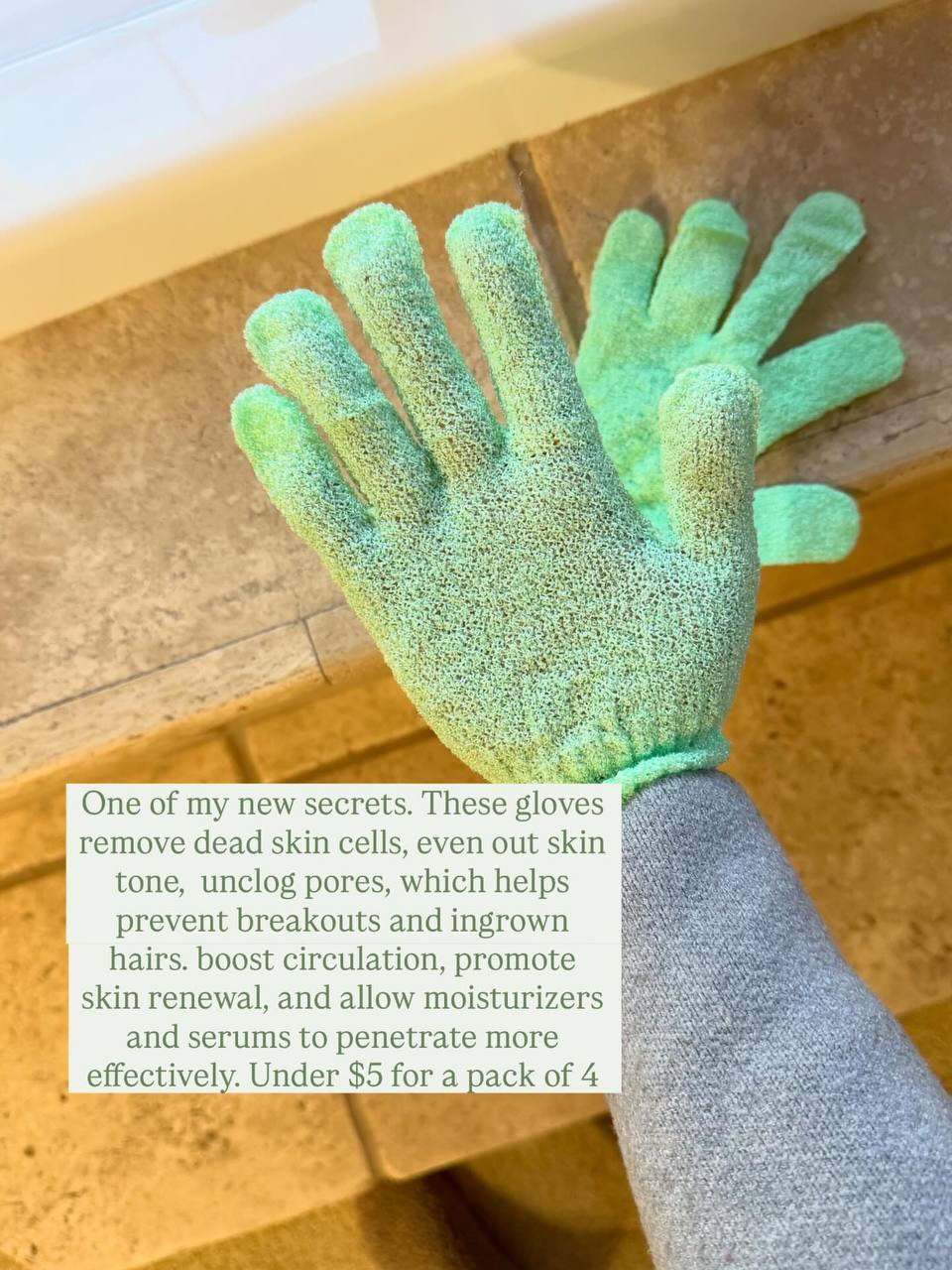 These exfoliating bath gloves make my skin feel baby‑soft without the scrub burn easy, satisfying, and totally worth the upgrade. Treat yourself before the sale ends 🧼✨🧖‍♀️
#AmazonBigSpringSaleFinalDay #ExfoliatingBathGloves #BodyScrubGloves #ExfoliatingGloves #BathGlove #SmoothSkin #BodyCare #SkincareRoutine #AmazonBeauty #SpringSale 

 #LTKSaleAlert #LTKBeauty