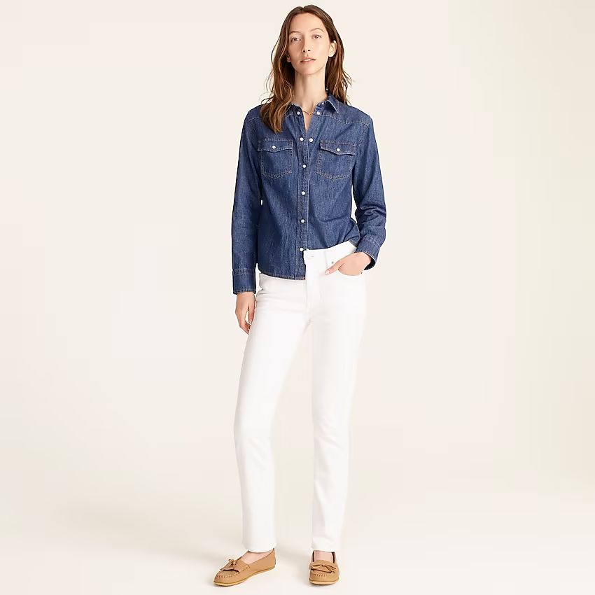 9" vintage slim-straight jean in white | J.Crew US