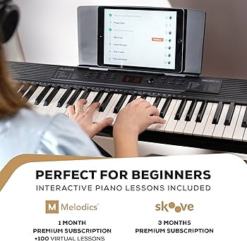 Alesis Melody 61 MK4 Keyboard Piano for Beginners with 61 Keys, Speakers, Stand, Bench, Headphone... | Amazon (US)