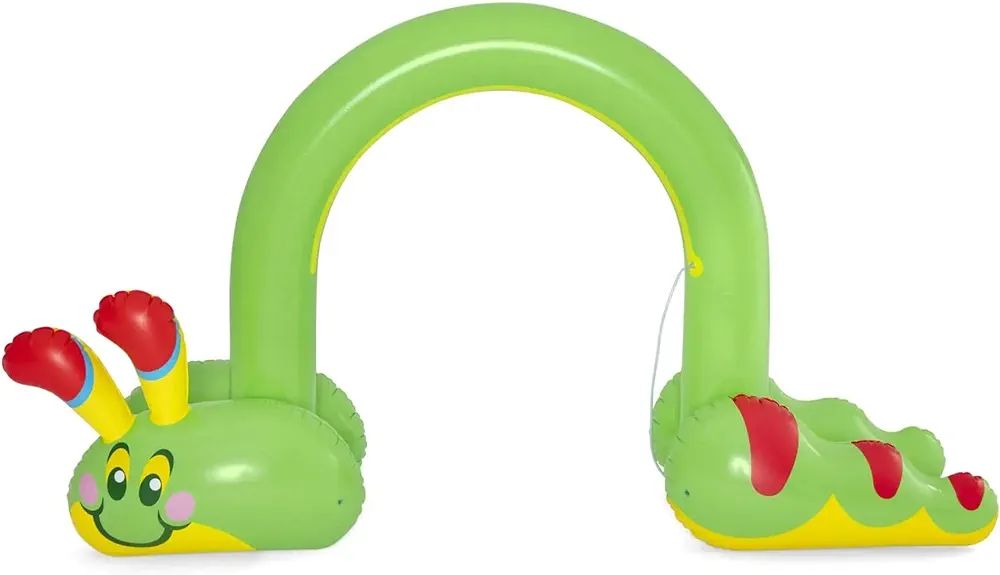 Bestway H2OGO! Jumbo Green Caterpillar Inflatable Outside Water Sprinkler Arch for Kids with Built-i | Amazon (US)