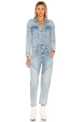 MOTHER The All-In-One Breaker Ankle Jumpsuit in Out With The Old, In With The New from Revolve.co... | Revolve Clothing (Global)