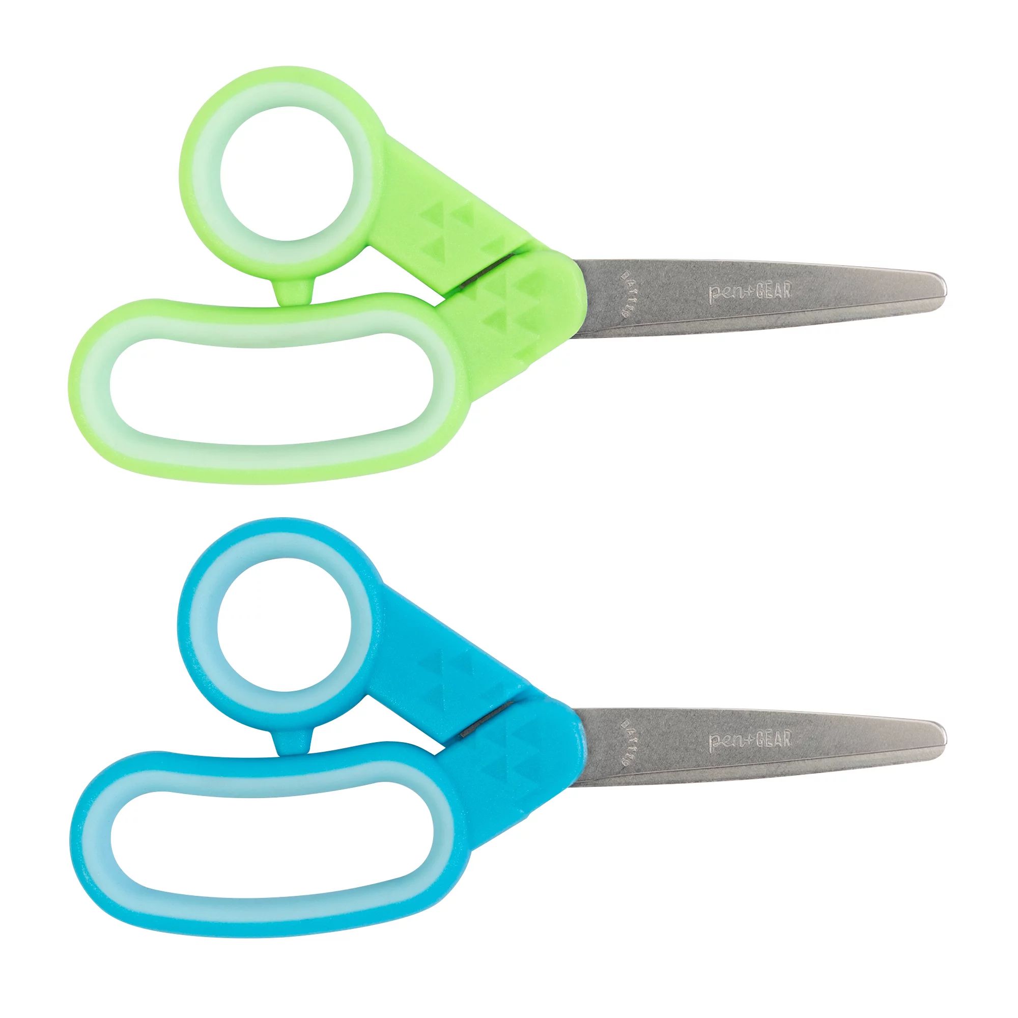 Pen+Gear 5" Blunt 2 Pack, Kids Scissors, Blue and Green, 153510-1004 | Walmart (US)
