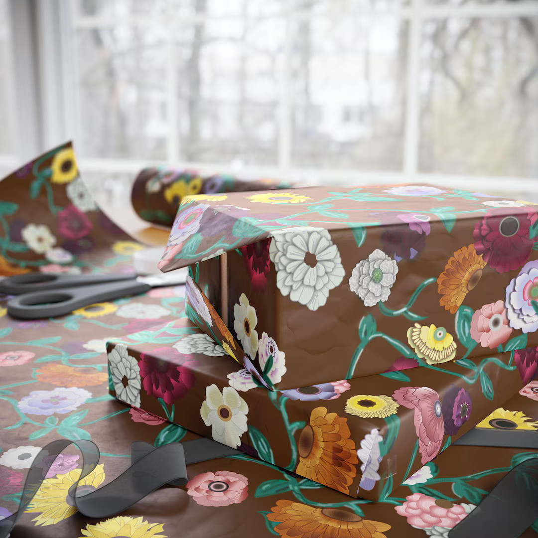 Surprise Song Piano Flowers - Acoustic Set - Swift Fan Wrapping Paper, Floral Eras Wrapping Paper... | Etsy (US)