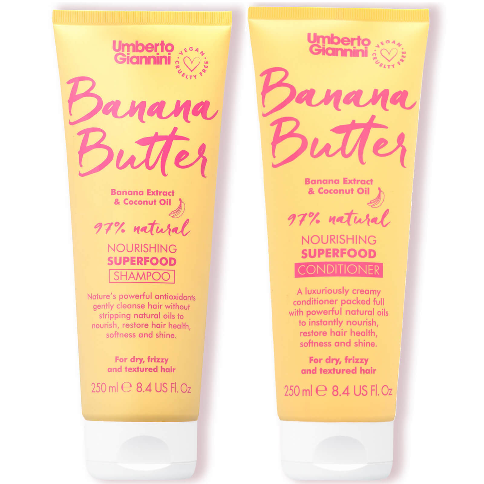 Umberto Giannini Banana Butter Shampoo and Conditioner Duo | Look Fantastic (FR)