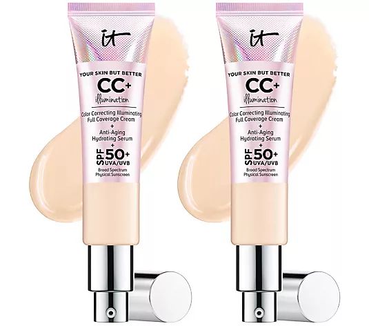 IT Cosmetics CC+ Cream Illumination Foundation Duo - QVC.com | QVC