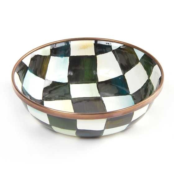 Courtly Check Enamel Relish Dish | MacKenzie-Childs