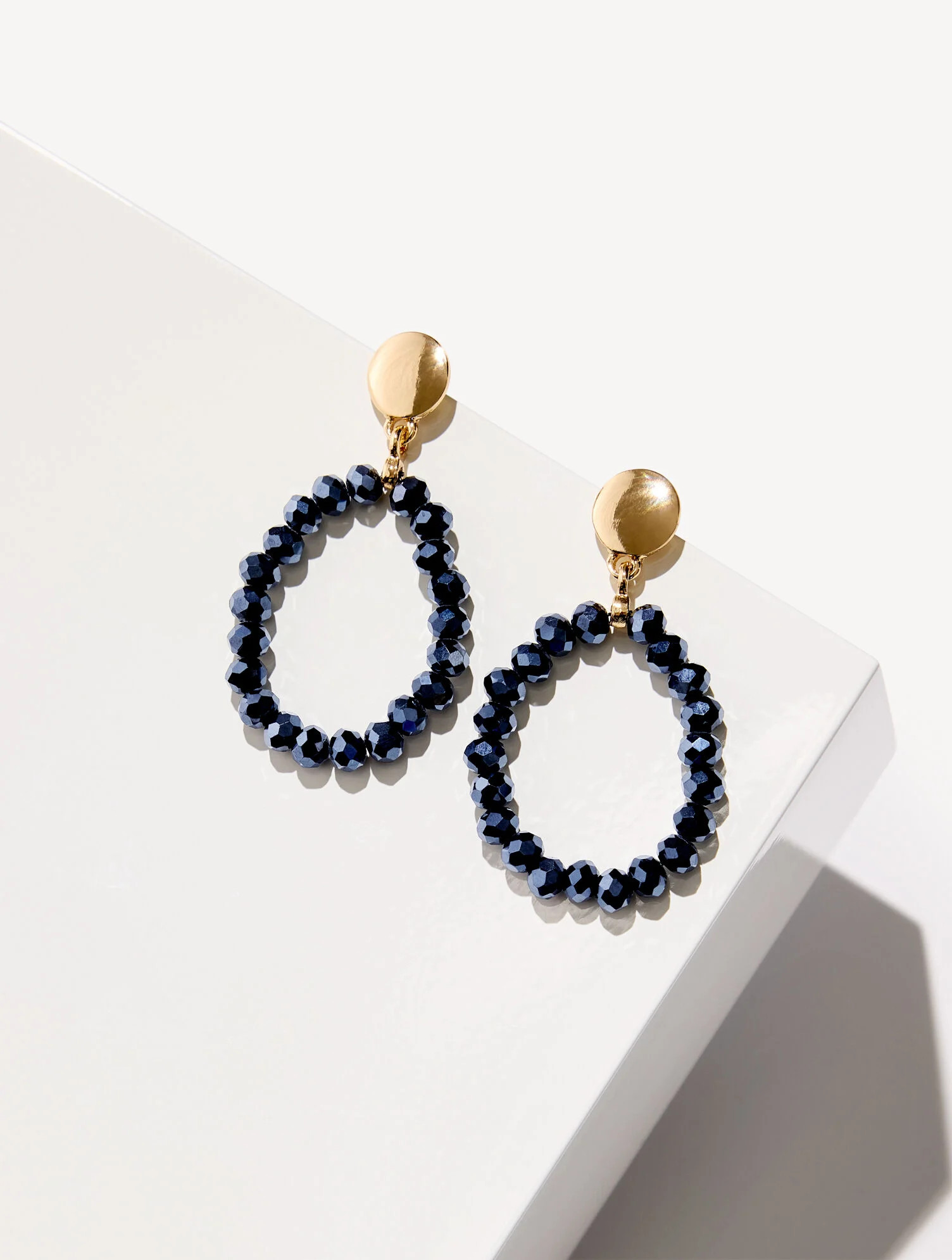 Adara Beaded Hoop Earrings | Talbots