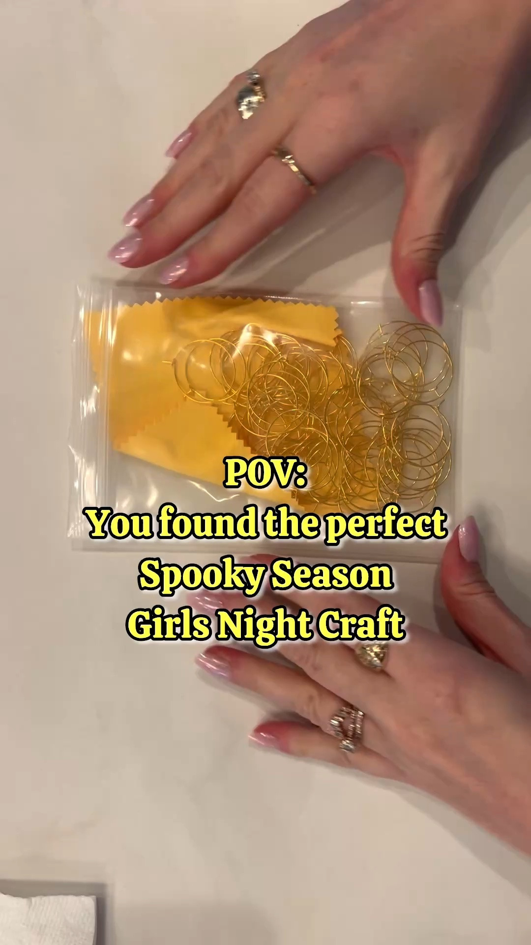 Text the group chat because yoh just found the perfect spooky season girls night craft!! These wine glass charms are so fun to make while drinking wine, of course, and gabbing with your gfs! 

Materials linked in my LTK in my bio! ❤️
.
.
.
#spookyseason #halloweencrafts #girlsnight #halloweendiy #girlsnightin

#LTKmomlife #LTKSeasonal #LTKHome
