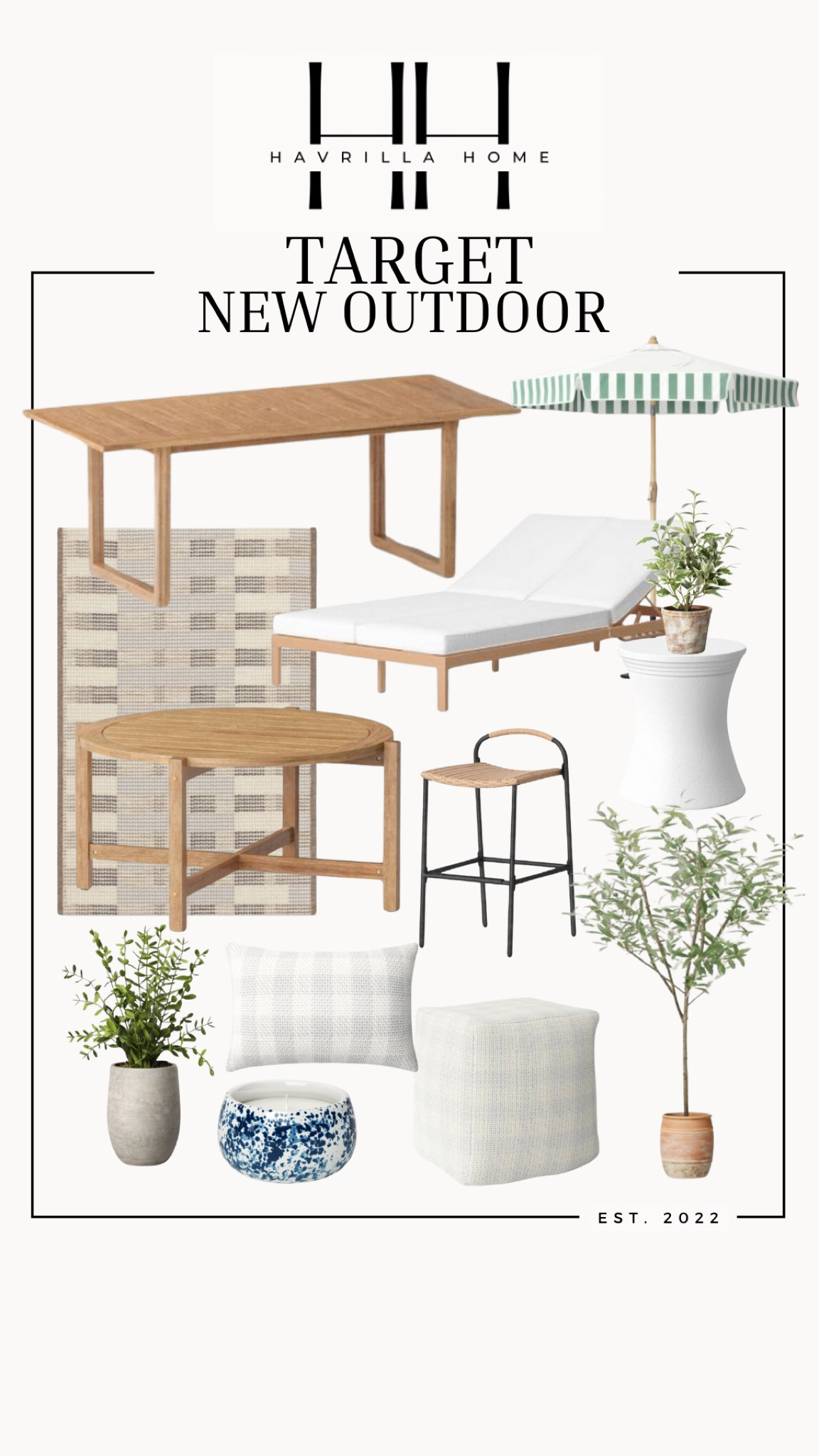 New target outdoor! 

Follow @havrillahome on Instagram and Pinterest for more home decor inspiration, diy and affordable finds

Holiday, christmas decor, home decor, living room, Candles, wreath, faux wreath, walmart, Target new arrivals, winter decor, spring decor, fall finds, studio mcgee x target, hearth and hand, magnolia, holiday decor, dining room decor, living room decor, affordable, affordable home decor, amazon, target, weekend deals, sale, on sale, pottery barn, kirklands, faux florals, rugs, furniture, couches, nightstands, end tables, lamps, art, wall art, etsy, pillows, blankets, bedding, throw pillows, look for less, floor mirror, kids decor, kids rooms, nursery decor, bar stools, counter stools, vase, pottery, budget, budget friendly, coffee table, dining chairs, cane, rattan, wood, white wash, amazon home, arch, bass hardware, vintage, new arrivals, back in stock, washable rug

#LTKsalealert #LTKSeasonal #LTKhome