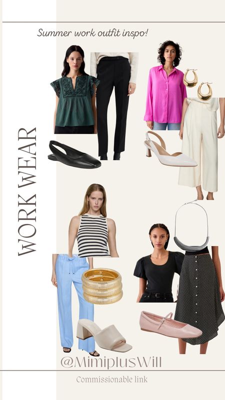 Summer work outfit inspo! 

Workwear | work clothing | office outfit | petite fashion | work | summer outfit 
Follow @mimipluswill for more! 

#LTKFindsUnder100 #LTKWorkwear #LTKSeasonal