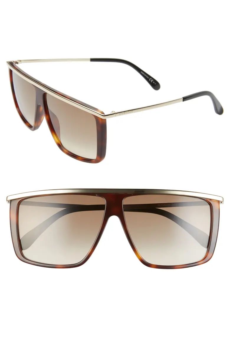 62mm Oversize Flat Top Sunglasses | Nordstrom Rack