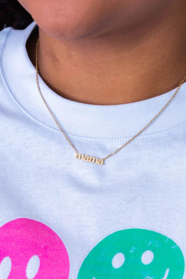 Like My Mother Does Gold Mama Necklace | Pink Lily