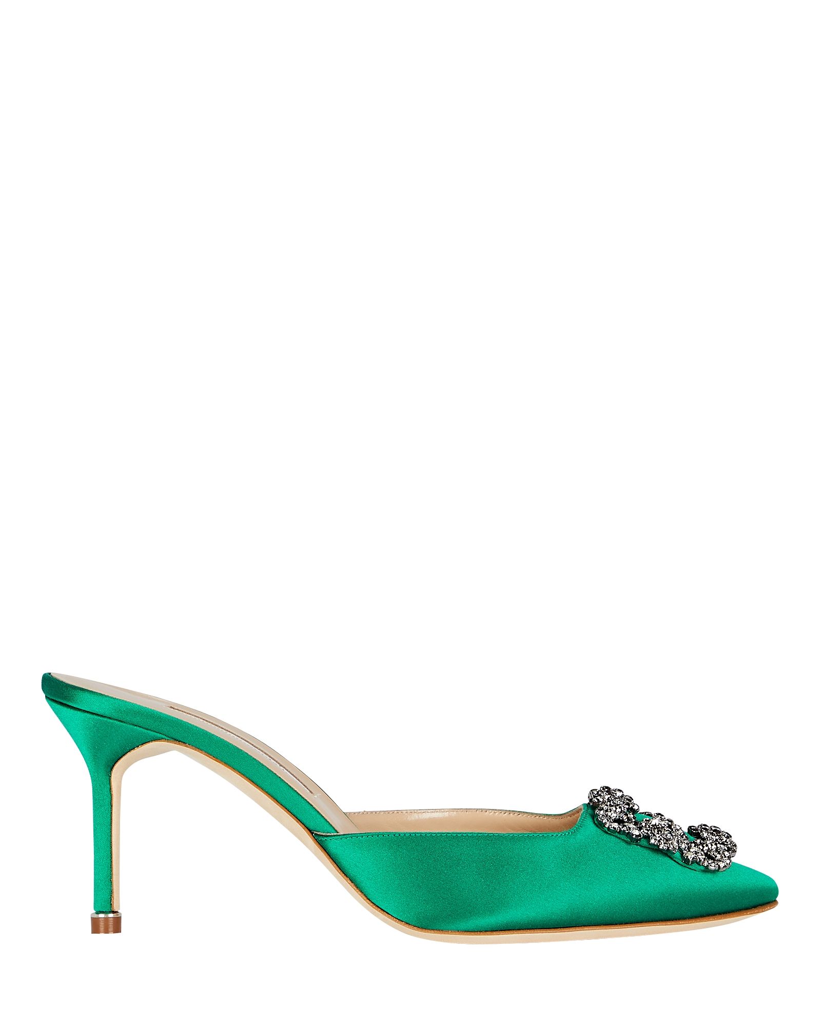 Hangisi Crystal Satin Pumps | INTERMIX