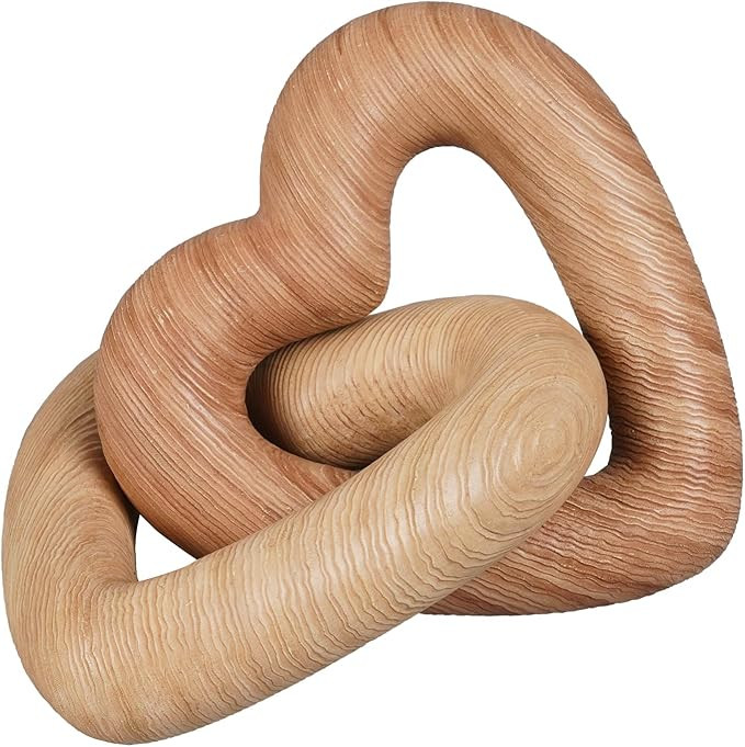 Guichifun Couple Gifts Modern Heart Decor - Resin Heart Sculpture Chain Decoration Love Statue Fa... | Amazon (US)