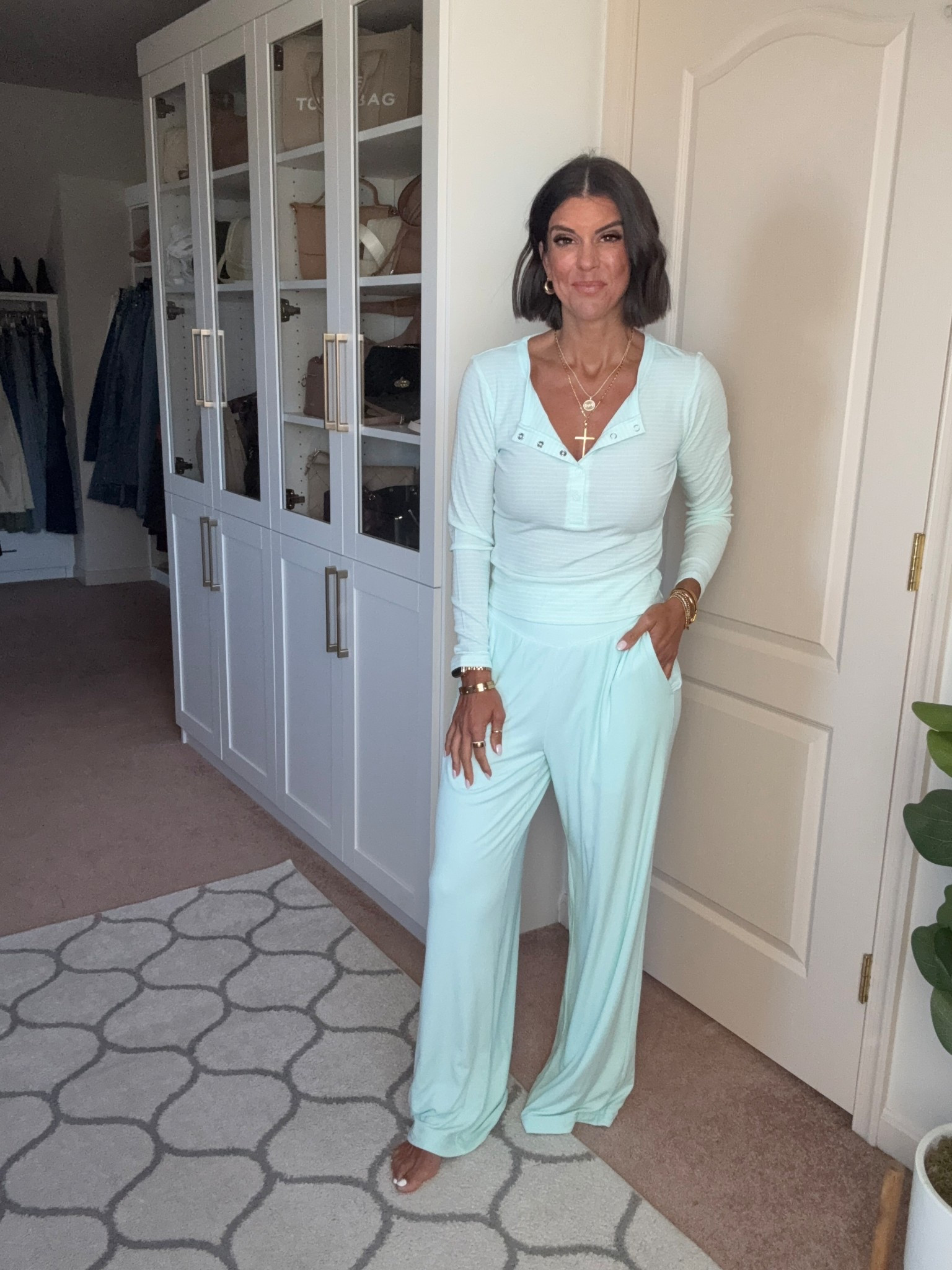 Size small in target top and pants 

#LTKFindsUnder100 #LTKdayinmylife #LTKSeasonal