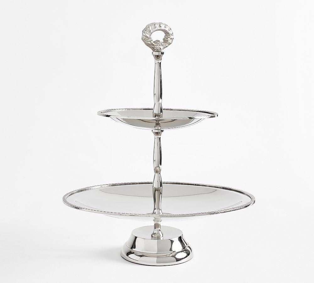 Heritage Silver Tiered Stand | Pottery Barn (US)
