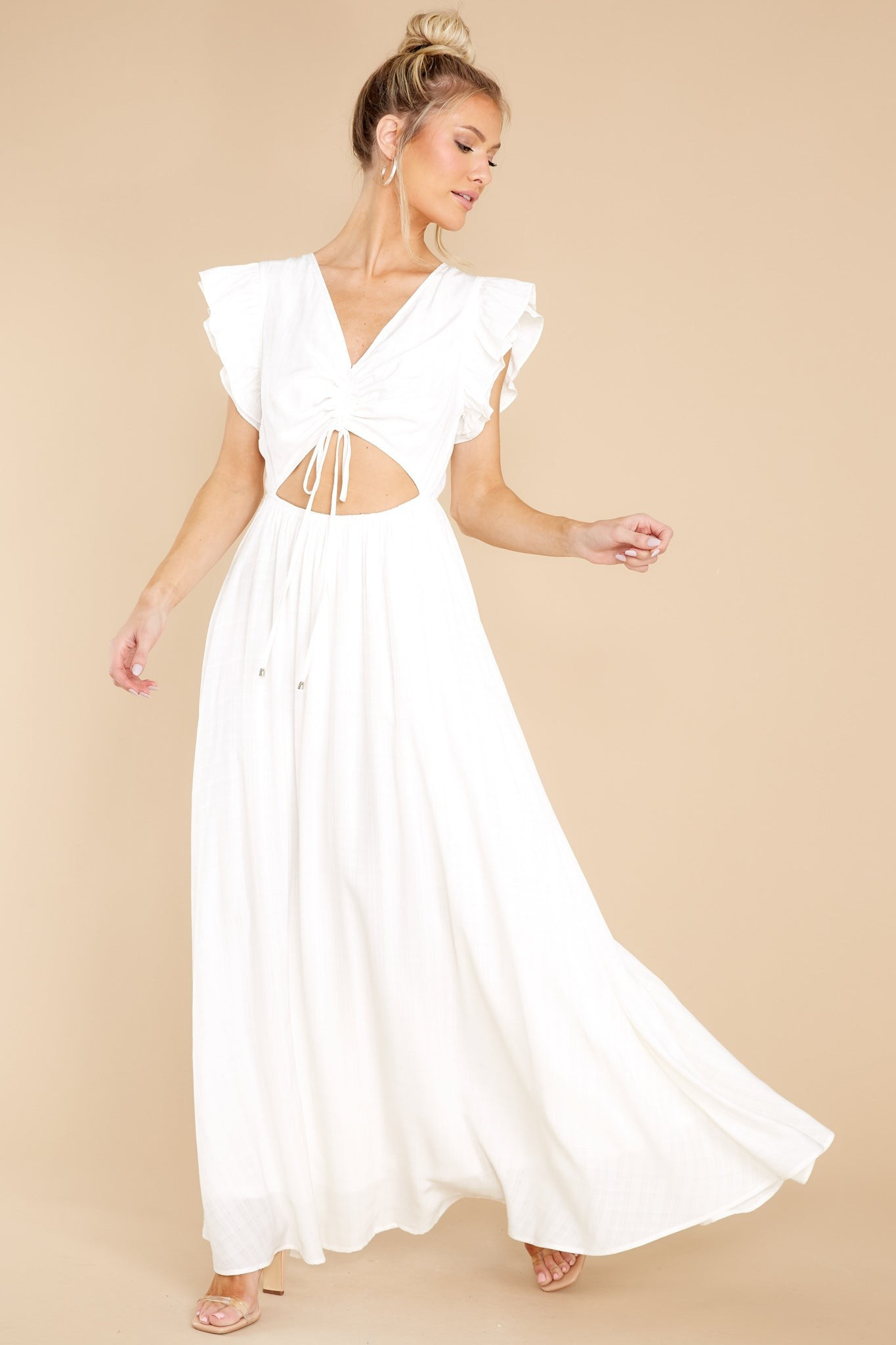All That Matters White Maxi Dress | Red Dress 