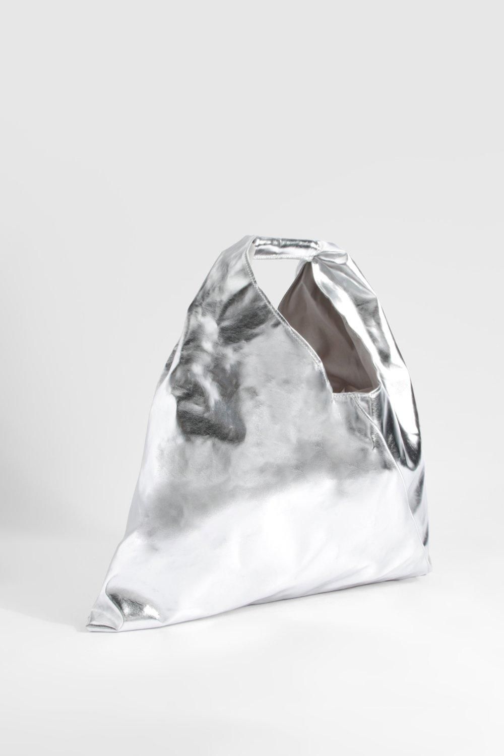 Metallic Tote Bag | boohoo (US & Canada)