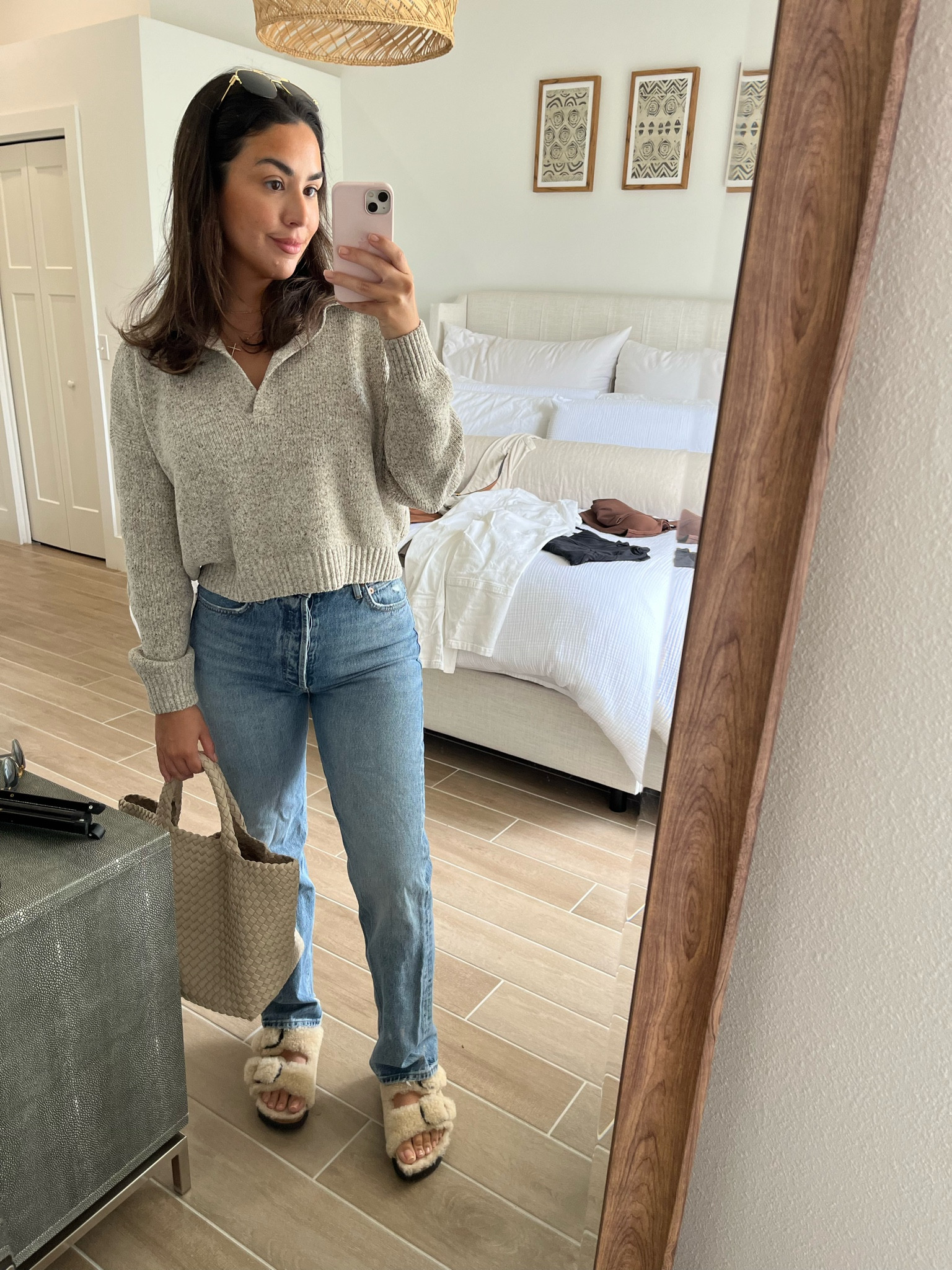 Favorite ootd for winter! My Birkenstocks are on sale today at Nordstrom! 

Nordstrom, Birkenstock, abercrombie and Fitch, sweater, straight leg denim, tote bag, Alex Garza 

#LTKSeasonal #LTKsalealert #LTKunder100