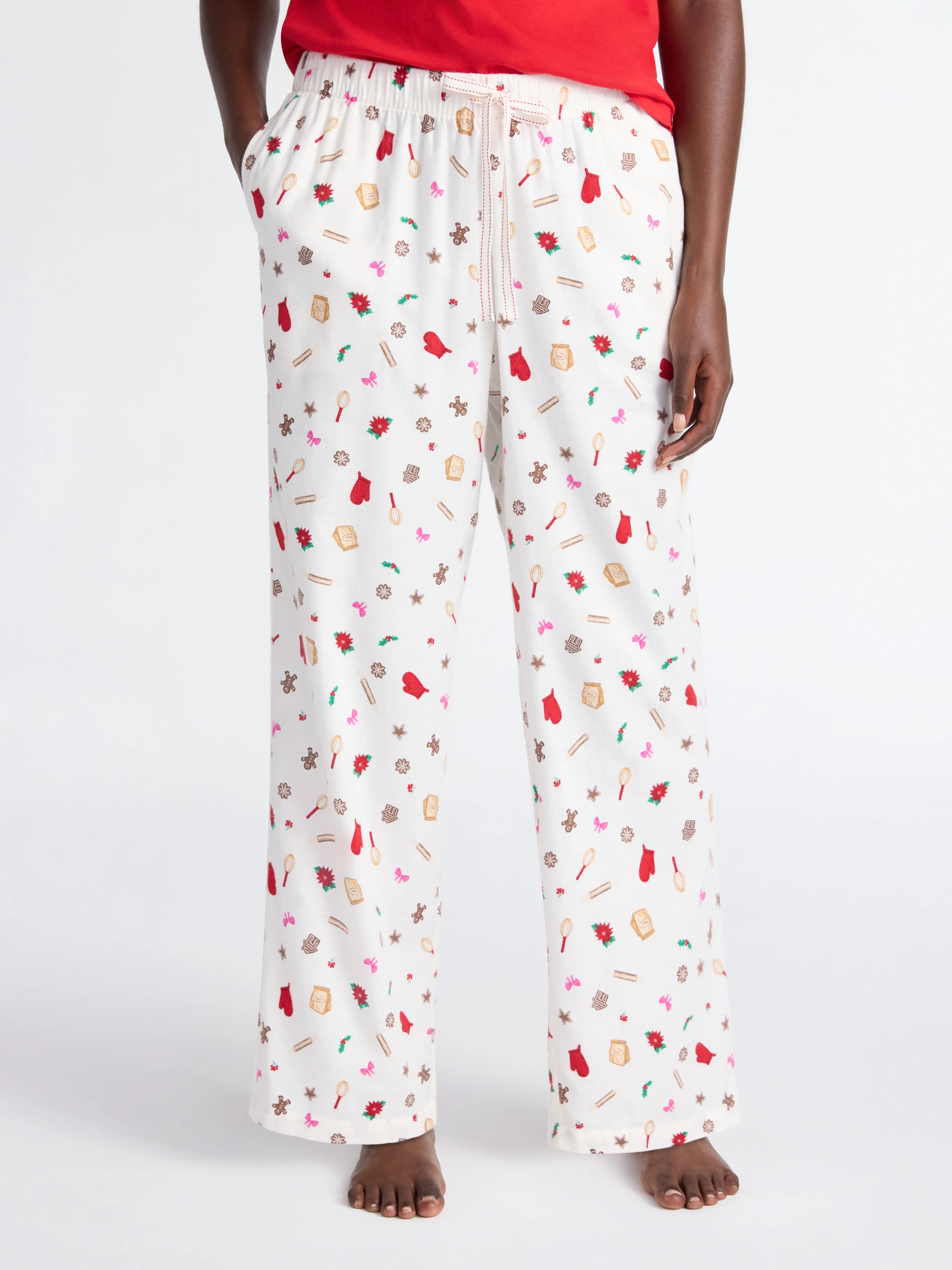 Joyspun Women's Flannel Sleep Pants, 30'' Inseam, Sizes XS-3X | Walmart (US)