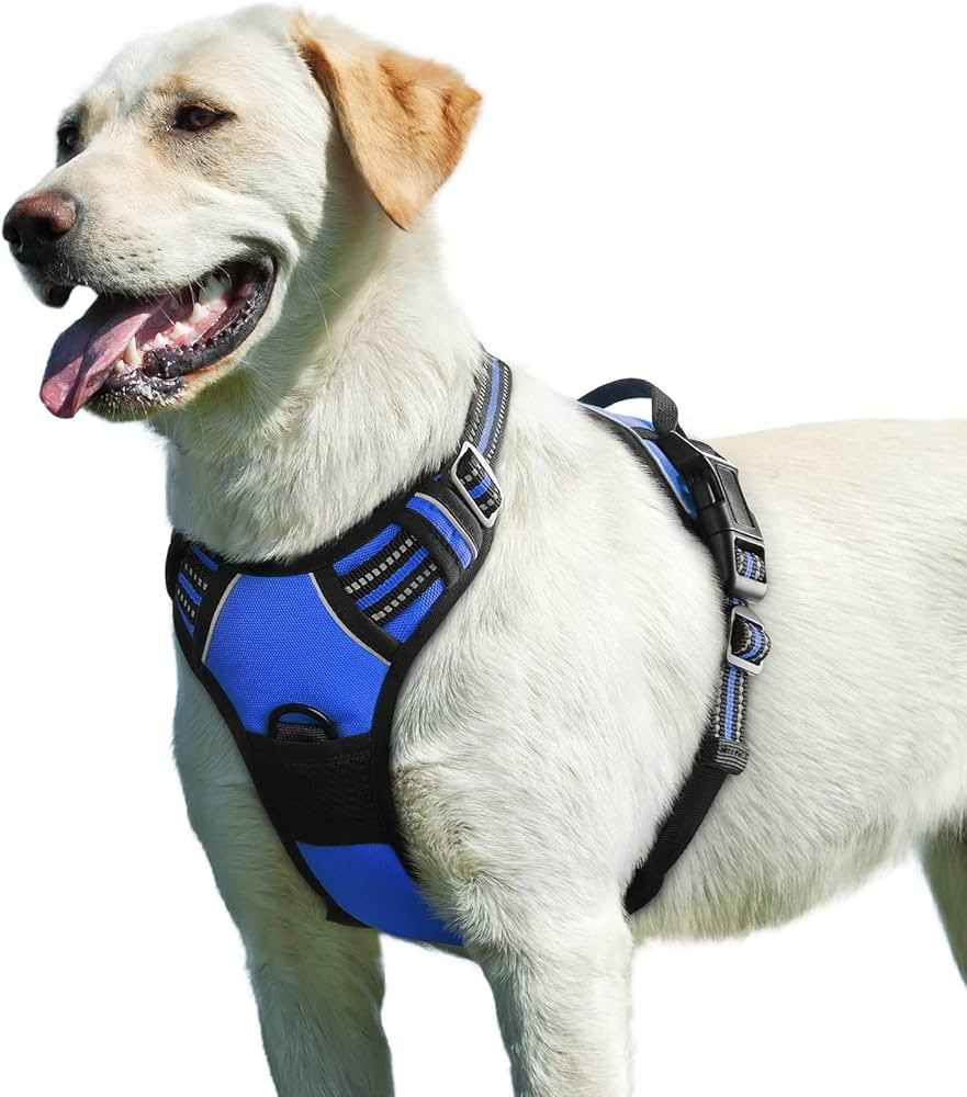 Eagloo Dog Harness for Large Dogs, No Pull Service Vest with Reflective Strips and Control Handle... | Amazon (US)