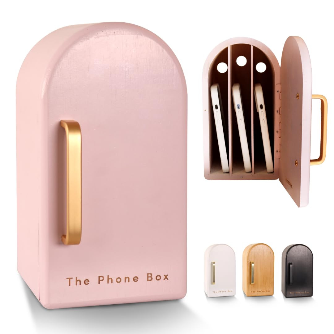 The Phone Box, Phone Holder, Decorative for the Home, Holds 6 Phones, For Family Time, Made from ... | Amazon (US)