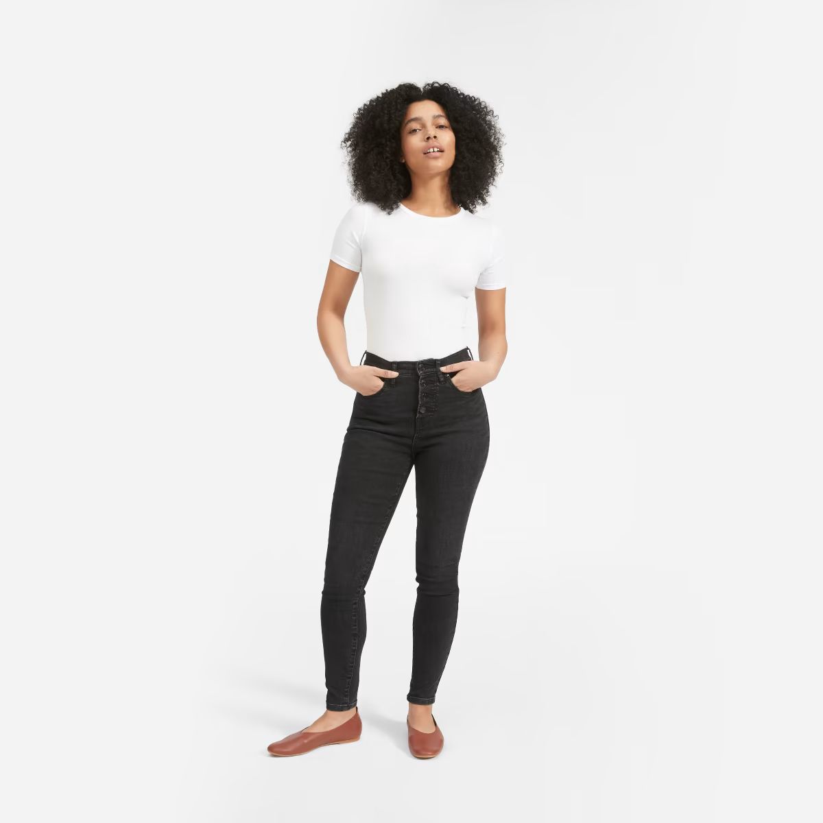 The Authentic Stretch High-Rise Skinny Button Fly | Everlane