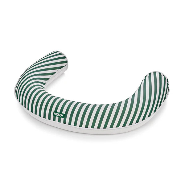 Fabric Noodle Float
                      Green Cabana Stripe | FUNBOY