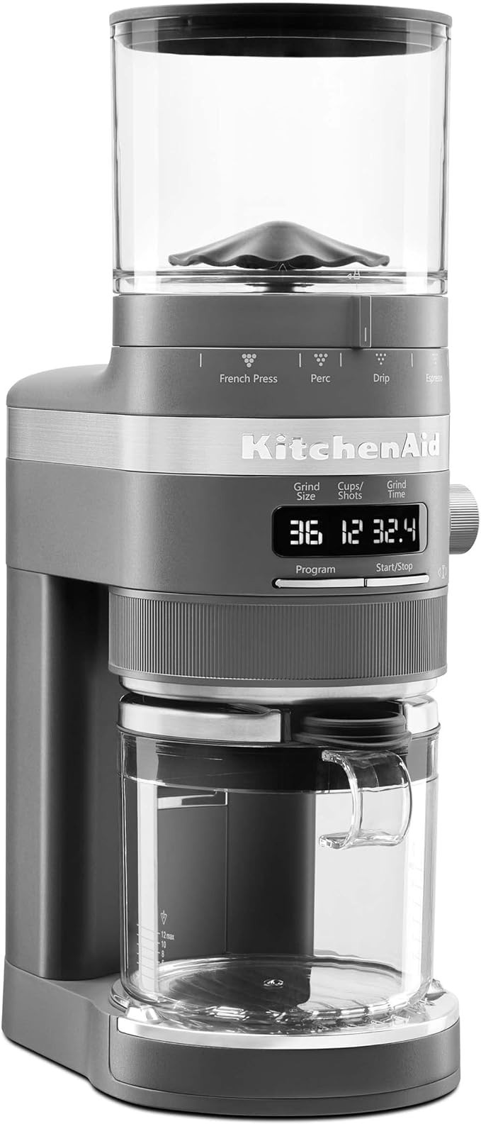 KitchenAid Burr Coffee Grinder - KCG8433, Charcoal Grey, 10 Oz | Amazon (US)