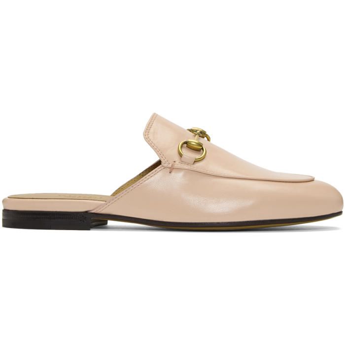 Gucci Pink Princetown Slippers | SSENSE 